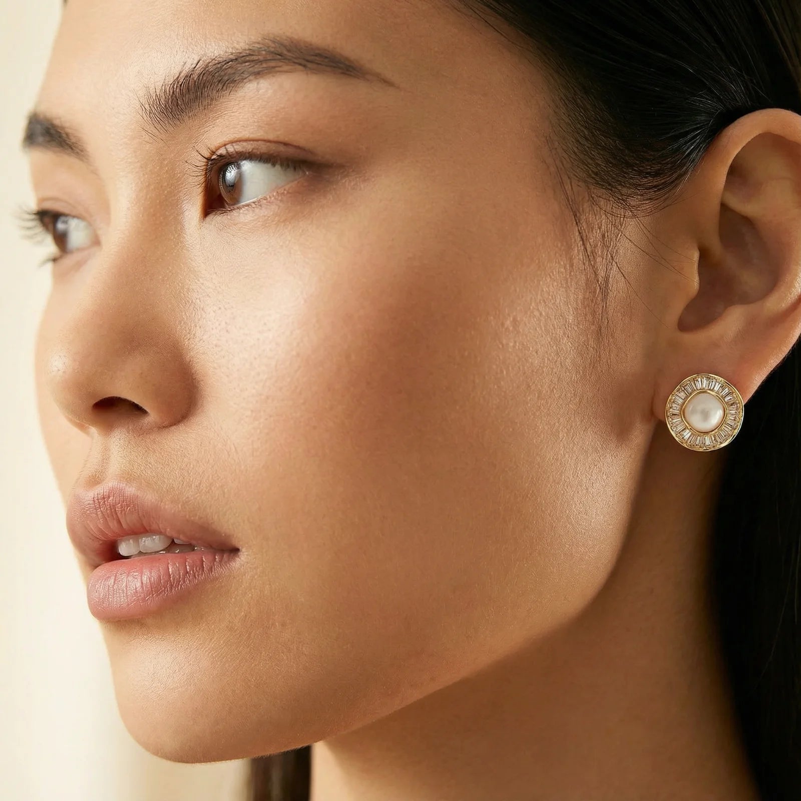 Sonnenstrahlen-Perlenohrstecker