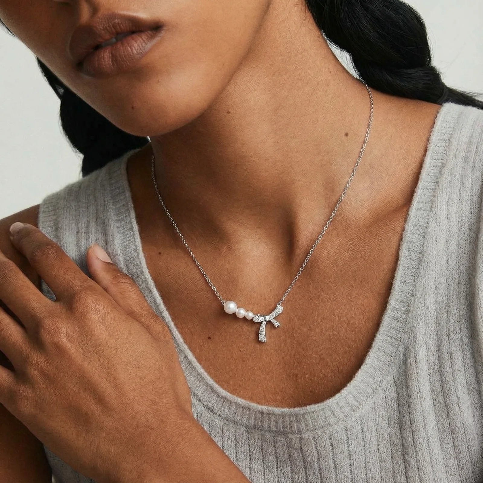 Perlen-Schleifen-Träume-Halskette